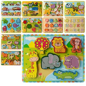 Іграшка дерев'яна Пазли MD 0933 мікс видів, кул., 30-22-1,5 см. - 1 - smarttoys.com.ua