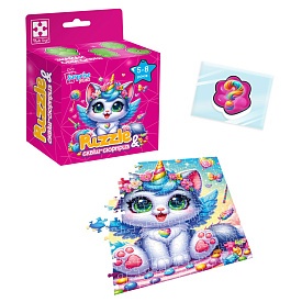 Гра розвиваюча пазли із сюрпризом "Котик-єдиноріжка" VT8030-07(укр) - 1 - smarttoys.com.ua