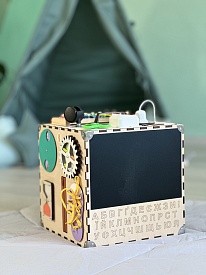 Бізікуб  30х30х30 см не фарбований - 3 - smarttoys.com.ua