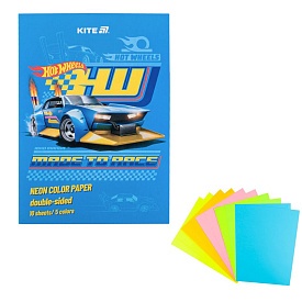 Папір кольор. неон. (10арк/5кол), A4 HW - 1 - smarttoys.com.ua