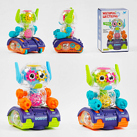 Робот "Смартик" 96026 (60) "WToys", ОЗВУЧУВАННЯ УКРАЇНСЬКОЮ МОВОЮ, 2 види, звук, підсвічування, колесо вільного ходу, шестерні, в коробці - 1 - smarttoys.com.ua