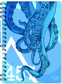 Блокнот TM 4Profi "Squid note" blue, A5 905164 - 1 - smarttoys.com.ua