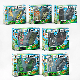 Набір машинок J 98 (240) в коробці, ВИДАЄТЬСЯ ТІЛЬКИ МІКС ВИДІВ, металопластиковий корпус, фігурка героя - 1 - smarttoys.com.ua