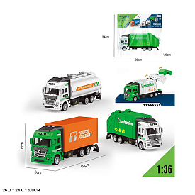 Машина арт. 8825A (144шт/2)міські служби, 4кольори, пакет 24*26см - 1 - smarttoys.com.ua
