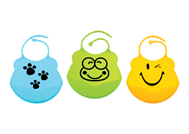 Ф 933 Фартух силіконовий нагрудний з карманом на застібці - 1 - smarttoys.com.ua