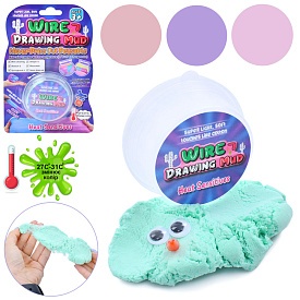 Лизун MK 5089-4 жуйка для рук, котон, баночка з кришкою, змінює колір, 4 кольори, лист, 11,5-17-3 см - 1 - smarttoys.com.ua