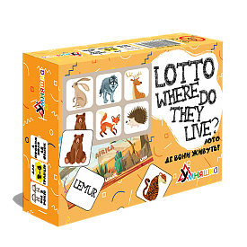Розвиваюча настільна гра "Лото англійська Де вони живуть?/Lotto Where do they live?" - 1 - smarttoys.com.ua