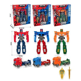 Трансформер A688-84 робот+машина, 3 кольори, кор., 22,5-27-6,5 см. - 1 - smarttoys.com.ua