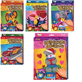 Набір для творчості "Раскраска Глиттером" міні (20), РГН-01,02,03,04,05 ДАНКО ТОЙС - 1 - smarttoys.com.ua