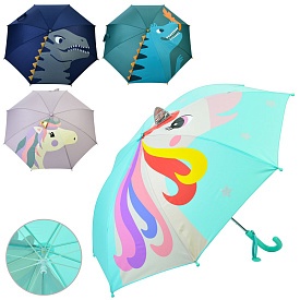 Парасолька дитяча MK 5273 тростина, діаметр, спиця, тканина, 4 види, кул., - 1 - smarttoys.com.ua