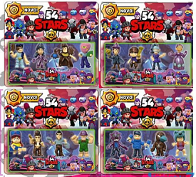 Герої LDY 220860 (216) BRAWL STARS, 4 види, на аркуші - 1 - smarttoys.com.ua