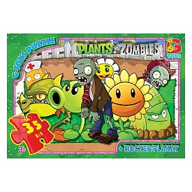 Пазл із серії "Рослини проти Зомбі". PVZ02 - 1 - smarttoys.com.ua