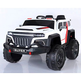 Машина M 5802EBLR-1 2,4G радіокер.,1акум.12V12A, 4мот.45W, MP3, USB,кол.EVA,муз.,світло,шкіра,білий. - 1 - smarttoys.com.ua