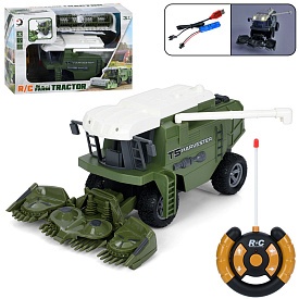 Комбайн 1907-B радіокер., акум, світло, гумові колеса, USB, 2 види, кор., 30,5-20,5-12 см. - 1 - smarttoys.com.ua