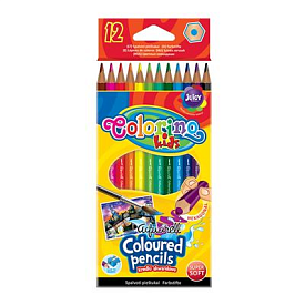 Олівці кольорові акварельні 12 кол., пензлик COLORINO - 1 - smarttoys.com.ua