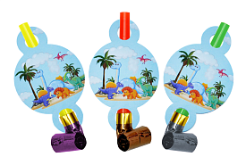 Язичок-гудок "Динозаври" 6шт - 1 - smarttoys.com.ua