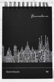 Блокнот TM Profiplan "Black sketch book" Barcelona, A5 903191																			 - 1 - smarttoys.com.ua