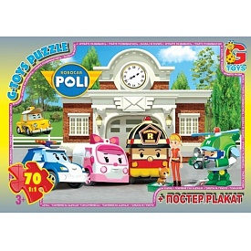 RR067437 Пазли ТМ "G-Toys" із серії "Робокар Поллі", 70  ел. - 1 - smarttoys.com.ua