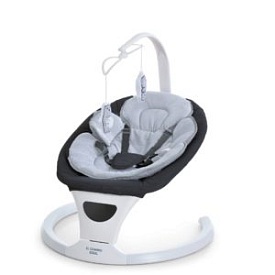 Заколисуючий центр ME 1175 SOUL Medium Gray  пульт, 5швидк.,таймер,12 мелодій, BT, APP,сенсор,сірий - 1 - smarttoys.com.ua