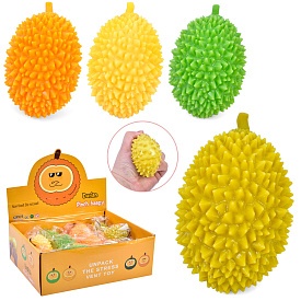Іграшка MS 3823 дуриан, антистрес, борошно, 4 кольори, 12 шт. в диспл., кул., 26-9,5-19 см. - 1 - smarttoys.com.ua