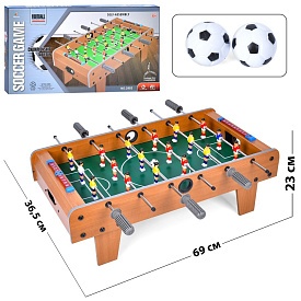 Футбол 2992 дерев'яний, на штангах, на ніжках, 36,5-69-23 см., шкала ведення раху,кор., 70-36-8 см. - 1 - smarttoys.com.ua