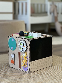 Бізікуб  30х30х30 см не фарбований - 4 - smarttoys.com.ua