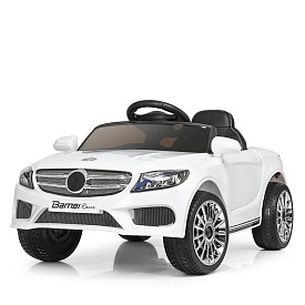 Машина M 3981EBLR-1 радіокер.2,4G,2мот.25W, акум.12V5AH, муз., світло, шкіра, EVA, MP3,USB,TF,білий. - 1 - smarttoys.com.ua