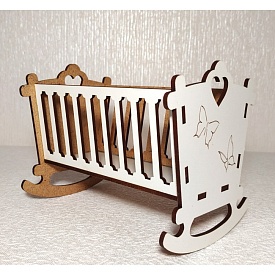 Ліжко-люлька 2 (Біла) - 1 - smarttoys.com.ua