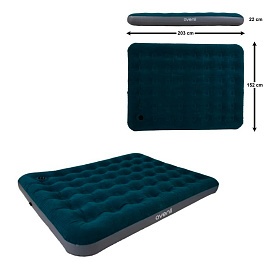 Велюр матрац 24680 надувний, , вбуд. нож. насос, флок., покриття,203х152х22см, до 300кг - 1 - smarttoys.com.ua