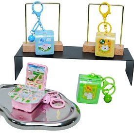 Брелок FG250526063A 2 в 1, міні іграшка, валіза (складне місто), дзвіночок, 4 види, кул. - 1 - smarttoys.com.ua