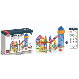 Конструктор HD130A магнітний, лабіринт, кульки, 61 дет., кор., 26-18,5-7 см. - 1 - smarttoys.com.ua