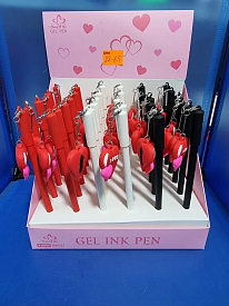 Ручка кулькова із прикрасою у вигляді подвійного серця 22-65 - 1 - smarttoys.com.ua