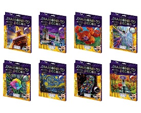 Набір креативної творчості "DIAMOND DECOR" (20), DD-01-01,02..07,09,10,11 ДАНКО ТОЙС - 1 - smarttoys.com.ua