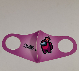 Маска Pitta Print M Among Us Rose Flower Pink																						 - 1 - smarttoys.com.ua