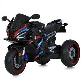 Мотоцикл M 6143EL-2 2 мотори 25W, 1 акум.12V7AH, MP3, TF, USB, EVA, шкіра, муз., світло, чорний. - 1 - smarttoys.com.ua