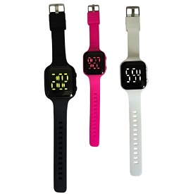 Годинник дитячий EW-230036 наручні, електронні, силікон, бат. (табл.), лист/кул., 6-17-2 см. - 1 - smarttoys.com.ua