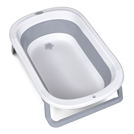 Ванночка ME 1152 BASIC Gray дитяча, силікон, складана, сірий, 78*49*20. - 1 - smarttoys.com.ua