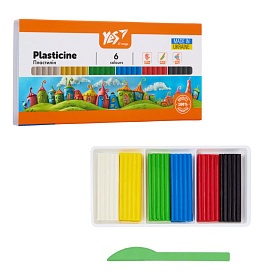 Пластилін Yes, 6 кол., 120г "Orange Line" - 1 - smarttoys.com.ua