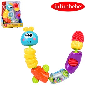 Гра PLT6678 гусениця, брязкальце, рухливі деталі, прорізувач, кор., 18-24-6 см. - 1 - smarttoys.com.ua