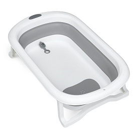 Ванночка ME 1108 BATH Gray дитяча, силікон, складана, 78х49х21, сірий - 1 - smarttoys.com.ua