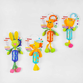 Брязкальце C 55871 (500) "Bimbo", "Звірята", 4 види, "мелодія вітру", в пакеті, ВИДАЄТЬСЯ ТІЛЬКИ МІКС ВИДІВ - 1 - smarttoys.com.ua