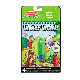 Melissa & Doug. Water WOW: Водна розмальовка з ручкою «Тварини» - 1 - smarttoys.com.ua