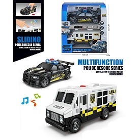 Транспорт спецслужб JS235-10 інерція,1:24,поліція,звук,світ,гум.кол.бат.кор.19,5-22,5-8,5см - 1 - smarttoys.com.ua