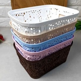 Кошик-плетінка "Ажур" 18л 29.5*40*19см., PB-584 - 1 - smarttoys.com.ua