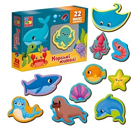 Набір магнітів "Морські мешканці" VT3106-27 (укр) - 1 - smarttoys.com.ua