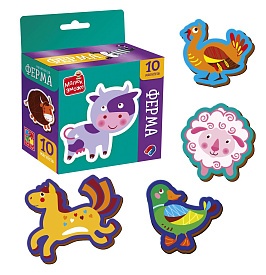 Гра розвиваюча Vladi Toys набір магнітів. "Ферма" VT3106-36 - 1 - smarttoys.com.ua