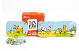 ТАКА ПАЗЛ -пазлики для малечі(песик,котик,курочка) - 1 - smarttoys.com.ua