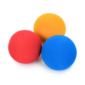 М'яч дитячий MS 3700 набір 3 шт., 3 кольори, кул., 10,5-3,5-3,5 см. - 1 - smarttoys.com.ua