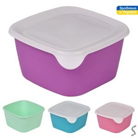 Контейнер харчовий "Каскад" 1.2л 14*14*8.2см PB-959 - 1 - smarttoys.com.ua