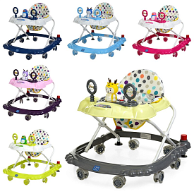 Ходунки M 3168 тварини, стопор, 6 кольорів, муз., світло, кор., 66-56-44 см. - 1 - smarttoys.com.ua